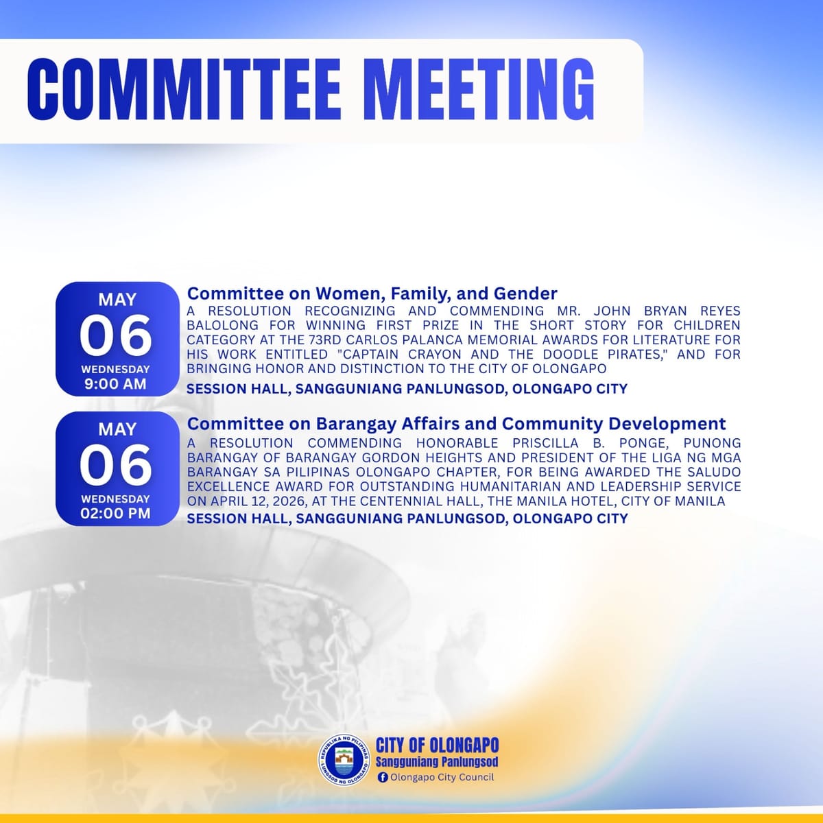 COMMITTEE MEETING