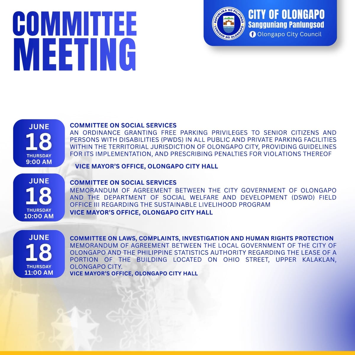 COMMITTEE MEETING