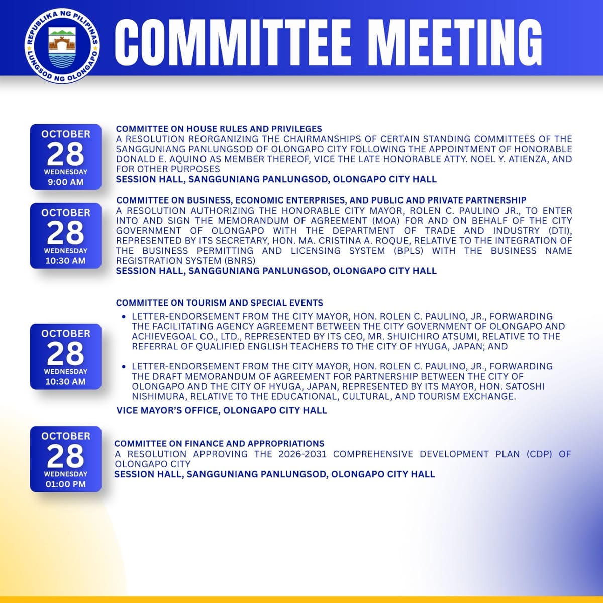 COMMITTEE MEETING