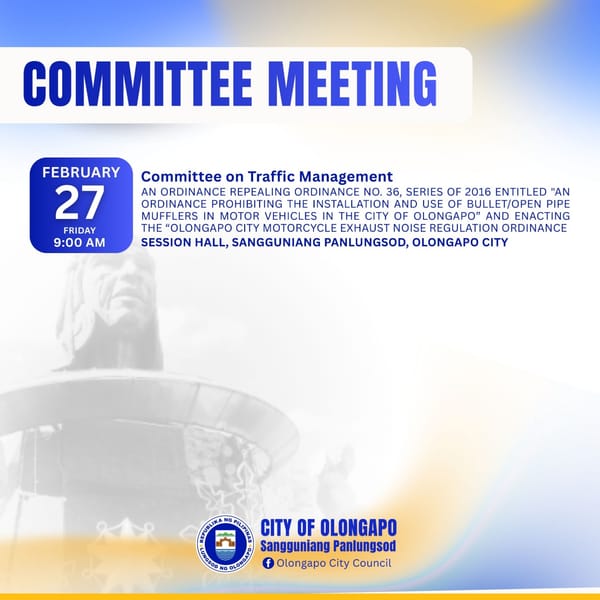 COMMITTEE MEETING SCHEDULE