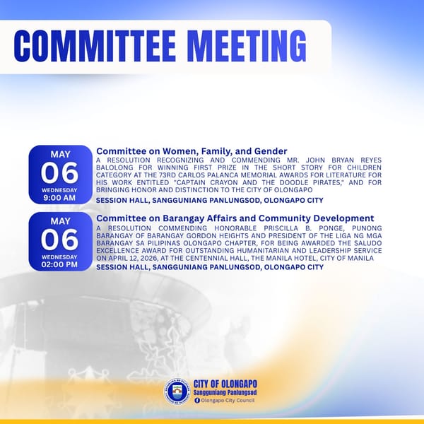 COMMITTEE MEETING