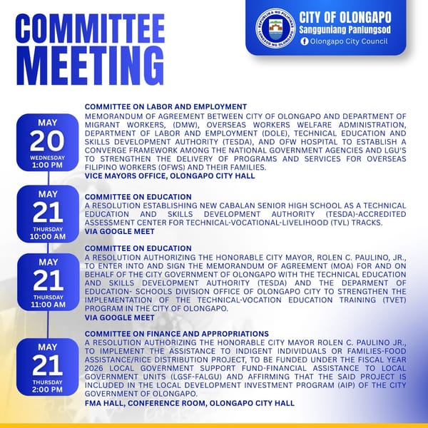 COMMITTEE MEETING