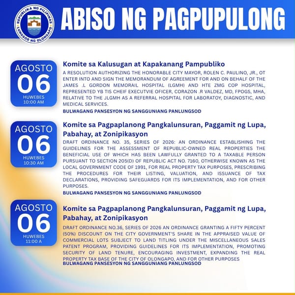 ABISO NG PAGPUPULONG
