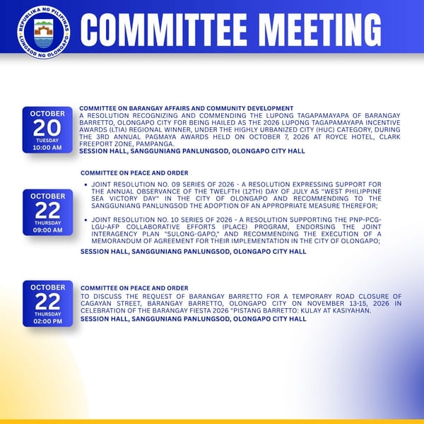 COMMITTEE MEETING